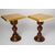 Coppia di tavolini con piano dorato - M/312 -