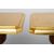 Coppia di tavolini con piano dorato - M/312 -