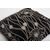 Cuscino velluto nero ricamato - B/1833 -