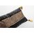 Cuscino in velluto nero con stampa bronzo - B/1625 -