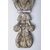 Lungo fregio antico in rame argentato - O/7885 -