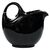 Teiera  o brocca americana in ceramica nera - O/3509 -