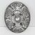 Centro-tavola Liberty ovale in silver plate - n. 1838 -