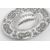 Centro-tavola Liberty ovale in silver plate - n. 1838 -