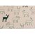 Tessuto con cervi verdi - T/204 -