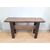 Consolle vintage tavolo da parete in legno massello trattato effetto pietra