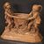 Scultura austriaca in terracotta vaso del XX secolo