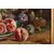 Dipinto antico con pesche, fichi, uva - O/8156 -