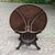 Tavolo tondo in ferro con base in ghisa - M/1432 -