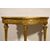 Consolle neoclassica a mezzaluna in legno intagliato e dorato, Roma, fine del XVIII secolo