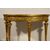 Consolle neoclassica a mezzaluna in legno intagliato e dorato, Roma, fine del XVIII secolo