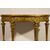 Consolle neoclassica a mezzaluna in legno intagliato e dorato, Roma, fine del XVIII secolo