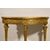 Consolle neoclassica a mezzaluna in legno intagliato e dorato, Roma, fine del XVIII secolo