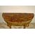 Consolle neoclassica a mezzaluna in legno intagliato e dorato, Roma, fine del XVIII secolo