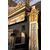 DARS589 - Portale in legno laccato e scolpito, epoca '700, cm L 310 x H 395 x P 35