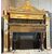 DARS589 - Portale in legno laccato e scolpito, epoca '700, cm L 310 x H 395 x P 35