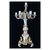 Candelabro a 7 fiamme in porcellana Meissen decorata