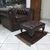Poltrona chesterfield  originale nuova in pelle marrone 
