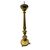 Antico candelabro tornito in ottone