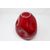 Raffinato vaso rosso in vetro incamiciato, Murano anni '70 PREZZO TRATTABILE
