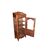 Piccola vetrina rustica francese del 1800 in legno di rovere