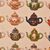Tessuto con teiere colorate - T/132 -