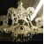  LAMP238 - Lampadario antico in cristallo, mis. cm 80 x H 95