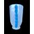 Vaso a coppa in vetro pesante pulegoso iridato con prese laterali a treccia.Franco Moretti.Murano.