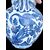 Versatoio in maiolica in monocromia turchina con decoro ‘calligrafico naturalistico’.Savona.