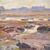 QUADRI ANTICHI, QUADRI MARE, MARINA CON VILLAGGIO, OLIO SU TAVOLA, XIX.  (QM567)