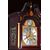 Orologio a colonna inglese del 1800 in mogano intarsiato quadrante firmato J.R. OGDEN Harrogate Vittoriano 