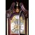Orologio a colonna inglese del 1800 in mogano intarsiato quadrante firmato J.R. OGDEN Harrogate Vittoriano 
