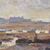 QUADRI ANTICHI, QUADRI MARE, MARINA CON VILLAGGIO, OLIO SU TAVOLA, XIX.  (QM567)