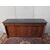 CREDENZA A 4 PORTE IN PIUMA DI MOGANO STILE IMPERO RESTAURATA  cm L208xP59xH100