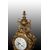 Orologio da tavolo francese in bronzo stile Luigi XV del 1800