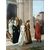 DIPINTO DANTE E BEATRICE RAFFAELE SORBI SECONDA META’ XIX SECOLO