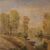 Italian landscape painting signed A. Corradi, 1950s