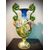 Majolica vase with snakes and masks side intakes and historiated decoration.Minghetti Manufacturing.Bologna.     