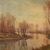 Dipinto paesaggio firmato A. Corradi del XX secolo