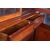 Antica vetrina credenza inglese del 1900 due corpi in mogano 4 ante con cassetti