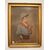 Antico quadro olio su cartoncino raffigurante ragazzo con sigaretta del 1900