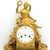 Antico orologio a pendolo Direttorio in bronzo dorato - epoca '700 firmato