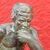 ART DECO, ANTICHE SCULTURE IN BRONZO, UOMO SEDUTO, SCULTORE FRANCESE, XX SECOLO. (STB79)   