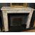 CHM847 - Camino antico in marmo bianco, misura cm L 126 x H 105 x P 35