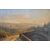 Pair of small paintings "View of Florence" and "View of Pisa" - 19th Century