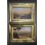 Pair of small paintings "View of Florence" and "View of Pisa" - 19th Century