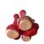 Vaso in terracotta smaltata in rosso