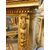 CHL165 - Camino in legno dorato, epoca '700, misura cm L 188 x H 130 x P 23