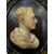 Profilo di Imperatore Romano in marmo bianco - XVII Secolo