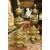 AL307 - Coppia di alari scolpiti, misure cm L 25 x H 55 x P 65 